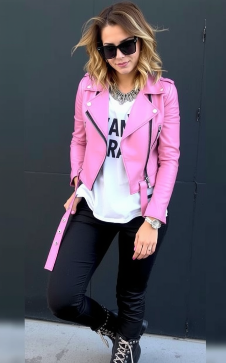 Bubblegum Biker Chic