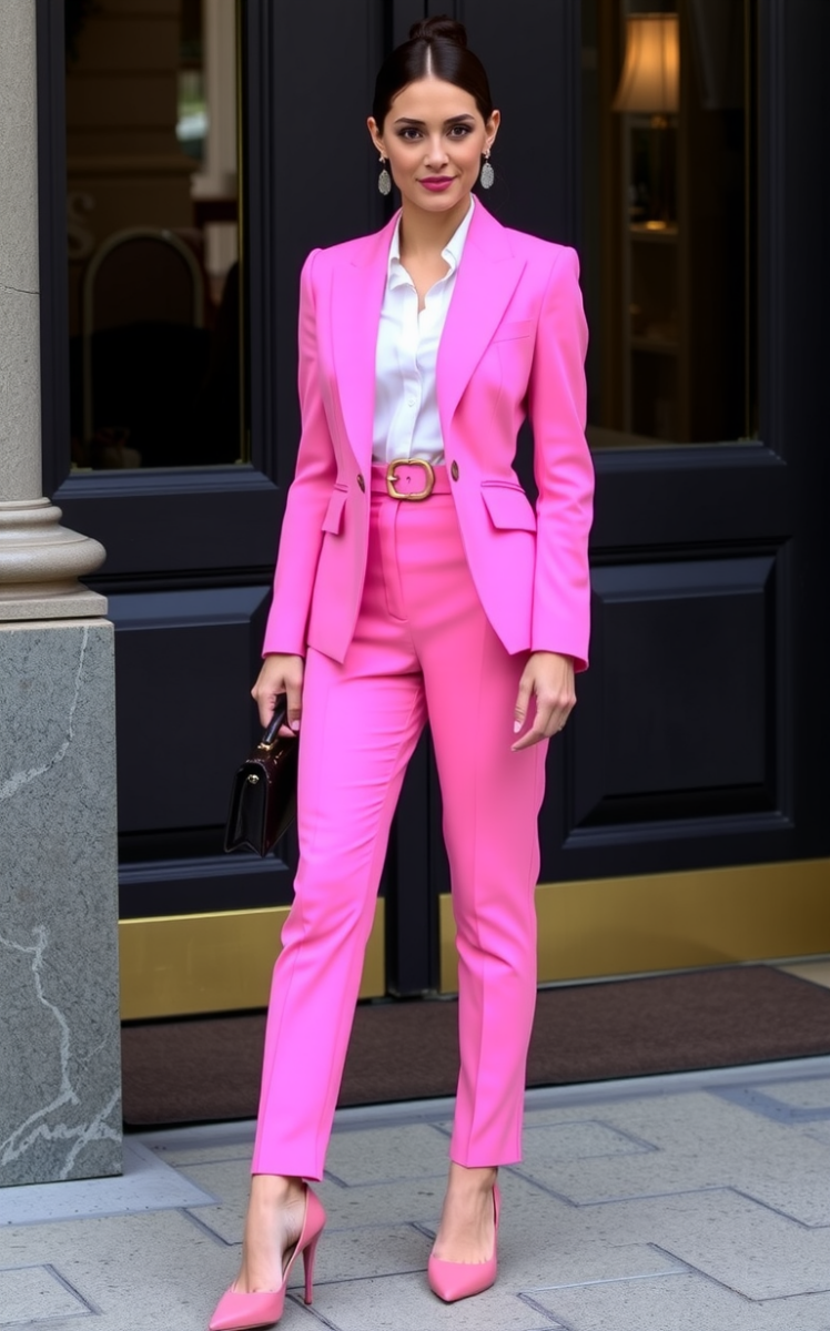 Bubblegum Pink Power Suit