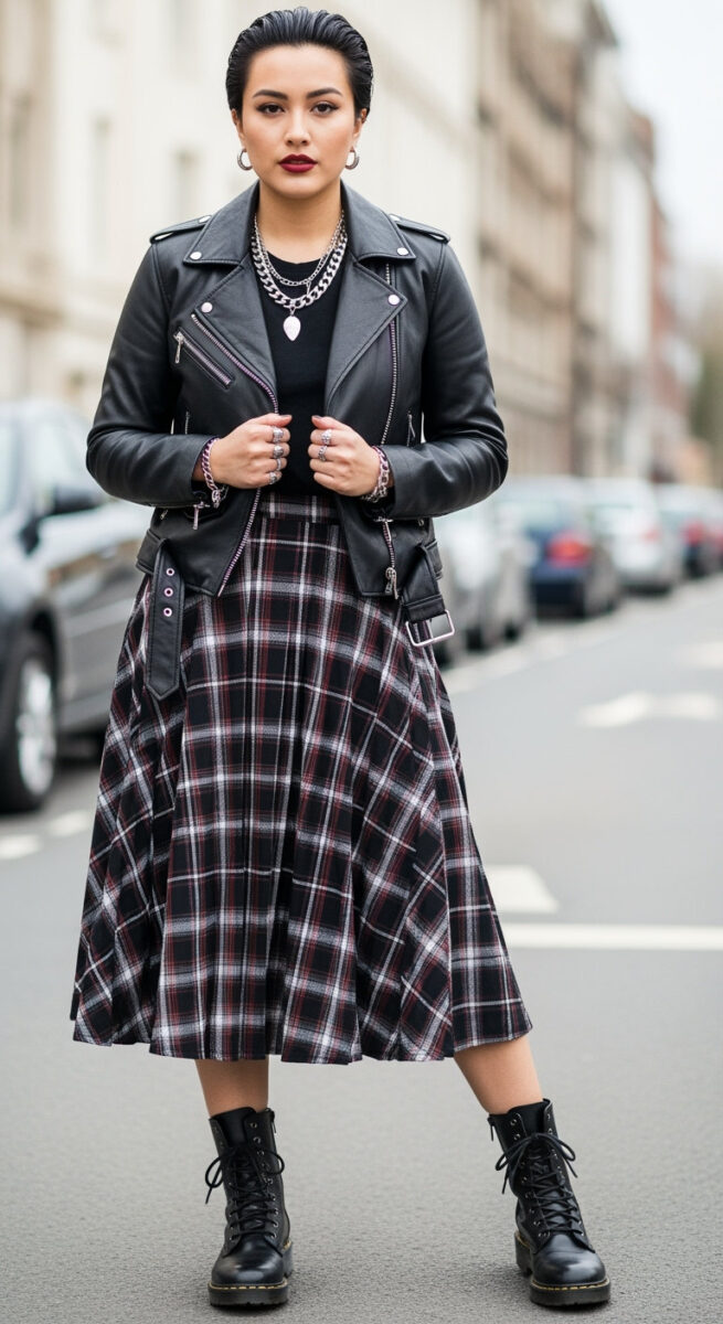 Edgy With a Leather Jacket