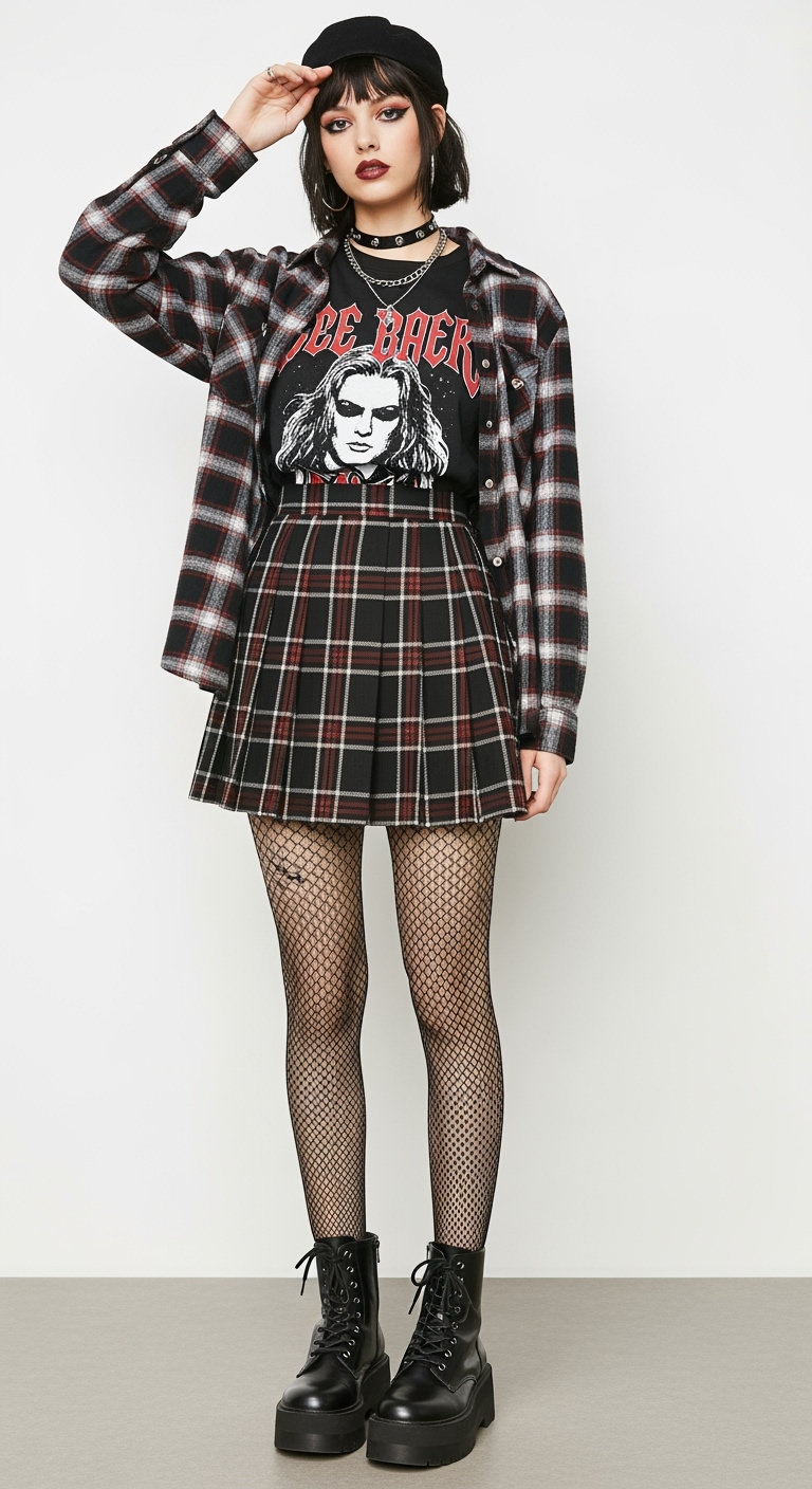 Plaid Skirt Outfit Ideas