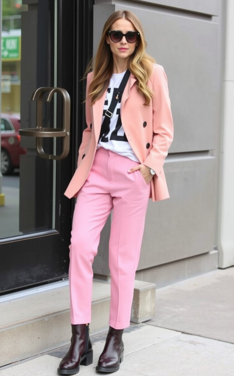 15 Ankle Boots Outfit Ideas: Your Ultimate Guide to Rocking This Versatile Footwear 9 Suit Up with Ankle Boots