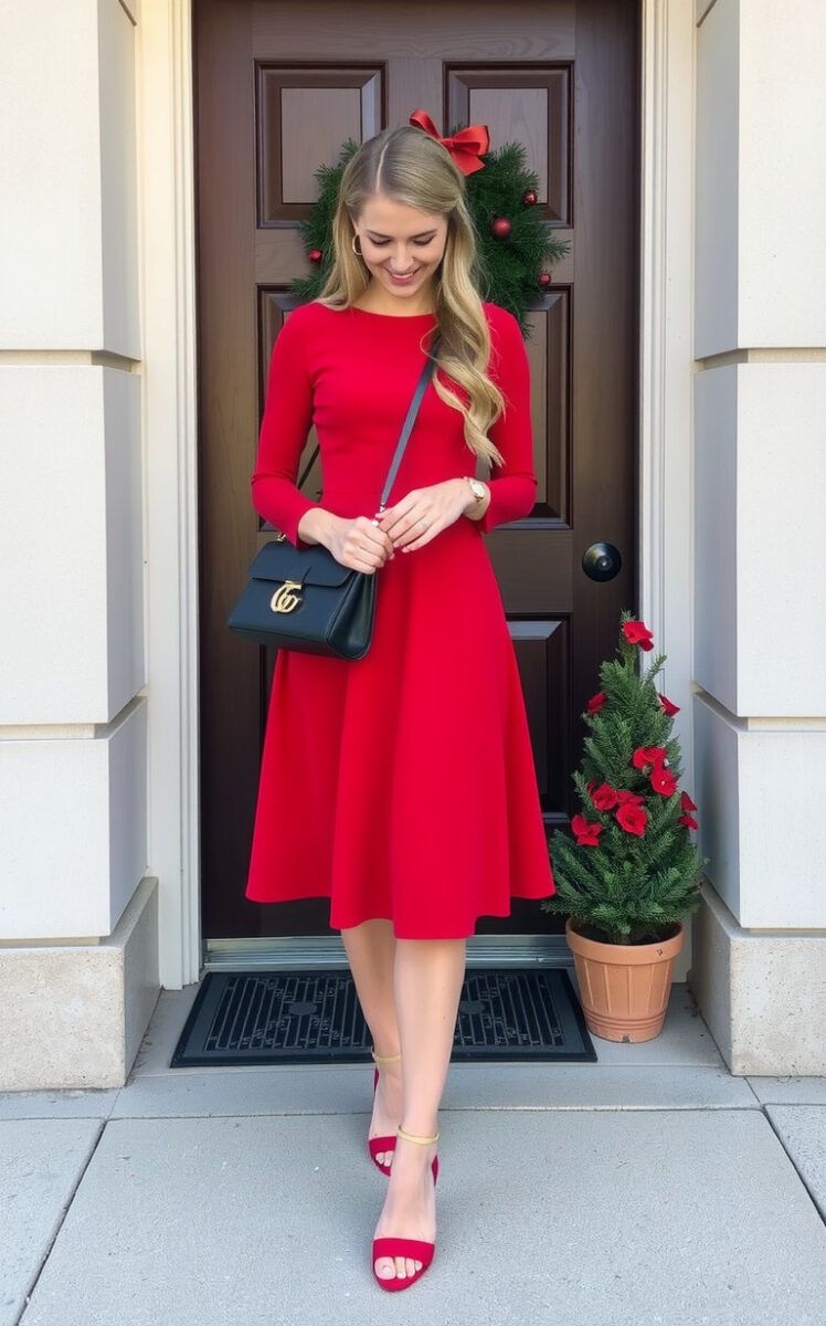 The Classic Red Dress