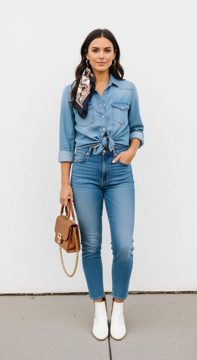 The Effortless Denim-on-Denim Look