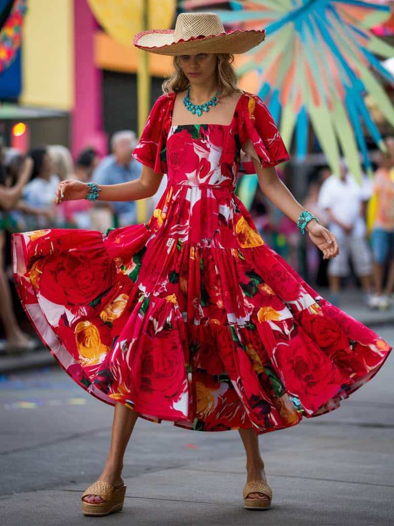 a stunning photograph showcasing a vibrant red