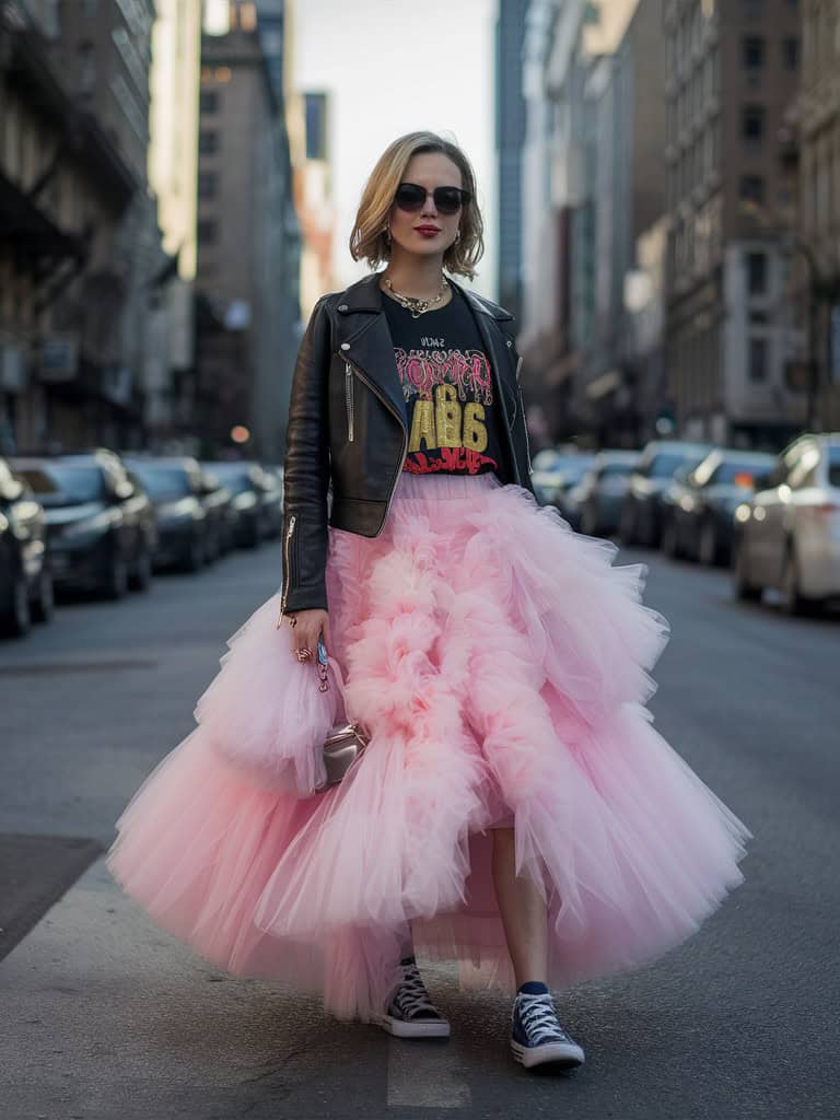 Tulle Skirt and Graphic Tee