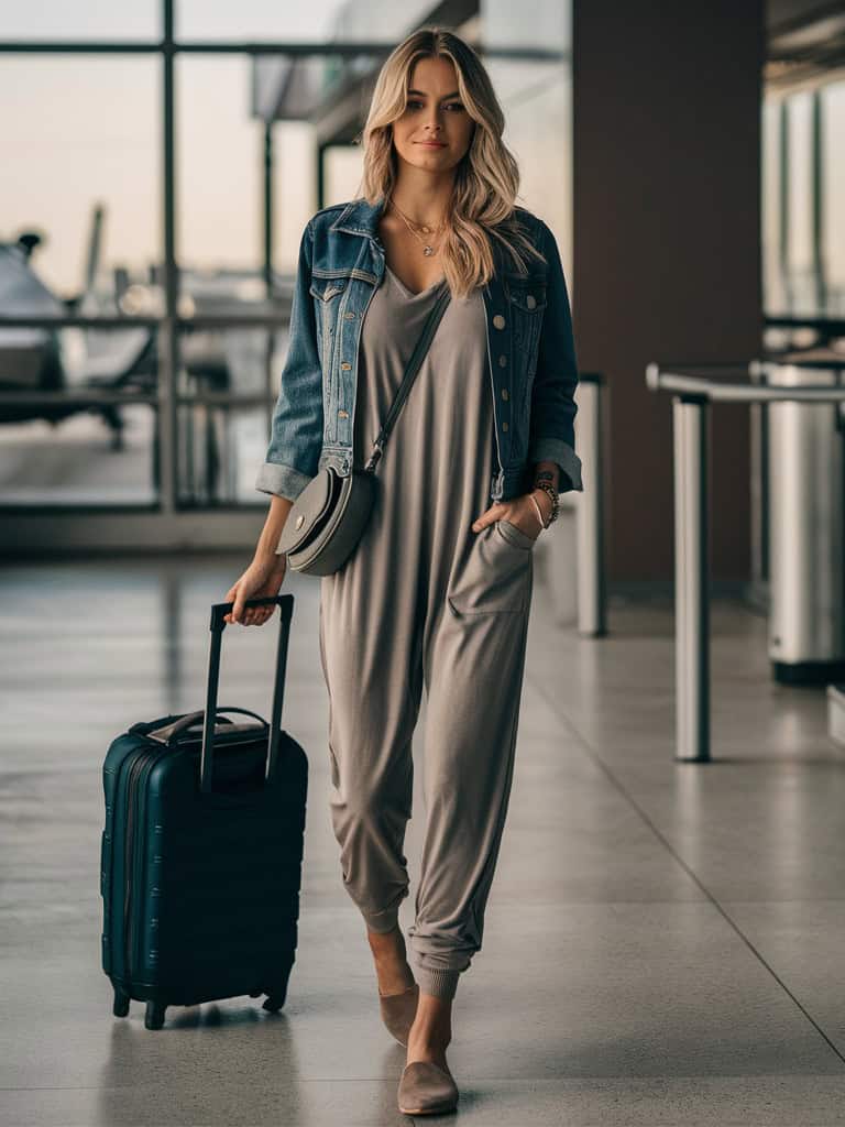 Jumpsuit and Mules