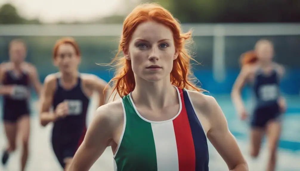 athletic redheads in sports