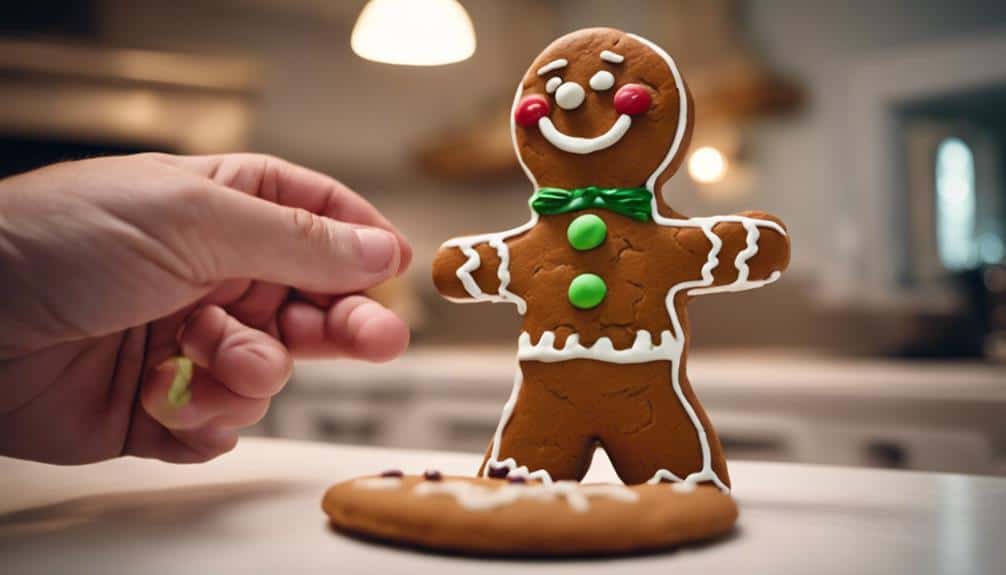 baking gingerbread with gingy