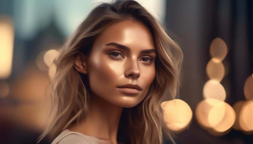bronzer placement for round face