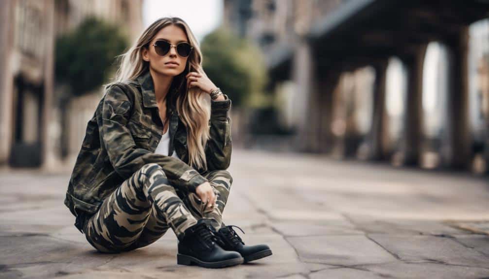camouflage skinny jeans outfit
