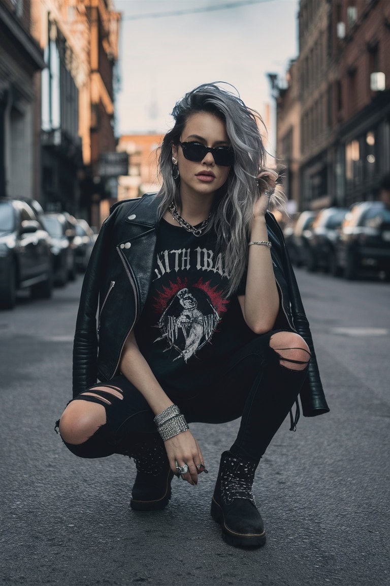 The "Edgy Rocker Chick" Ensemble