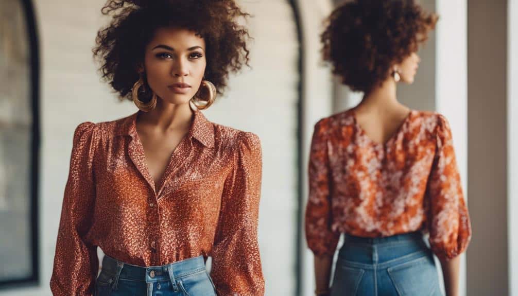 chic floral print top