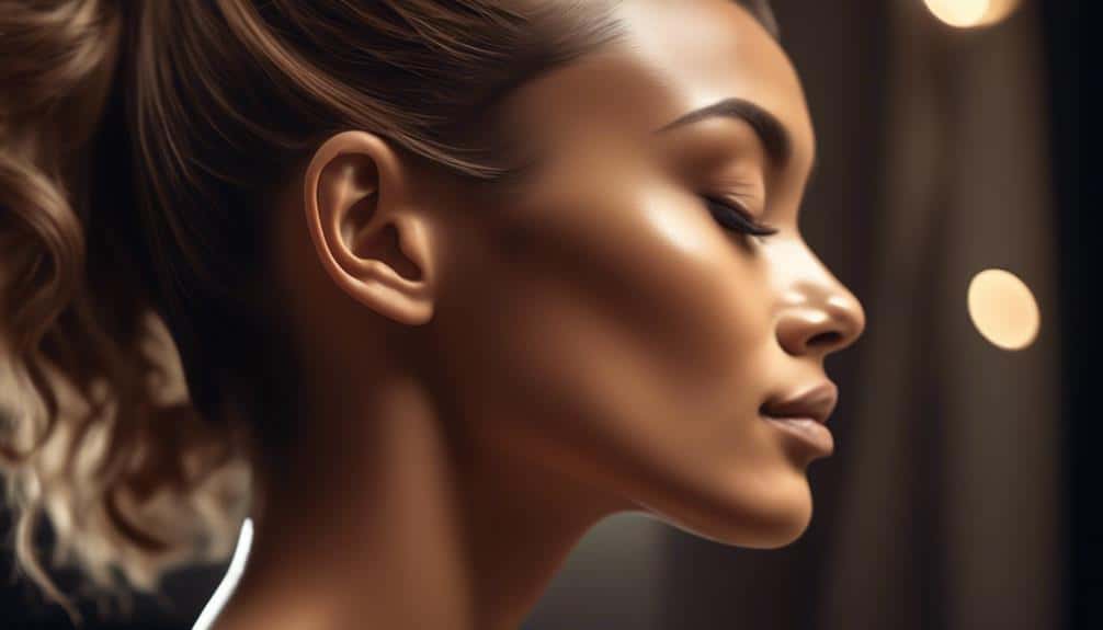 contouring the chin shape