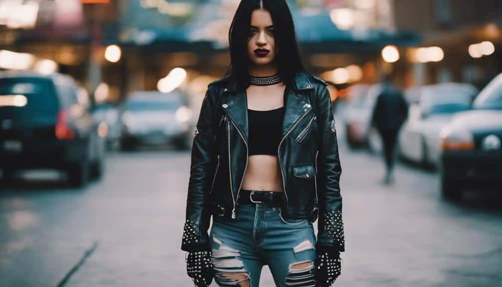 cool biker style outfit