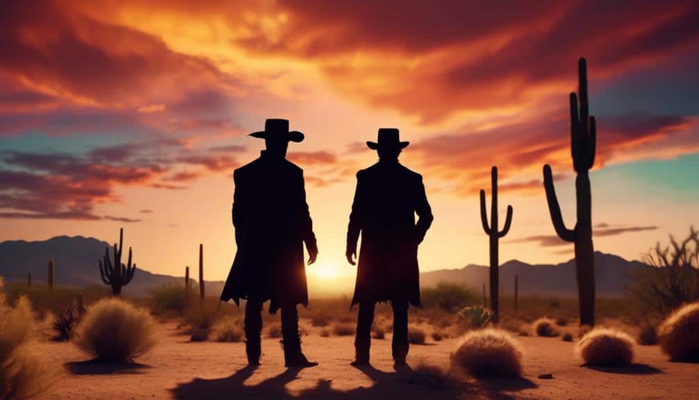 cowboys duel in old west