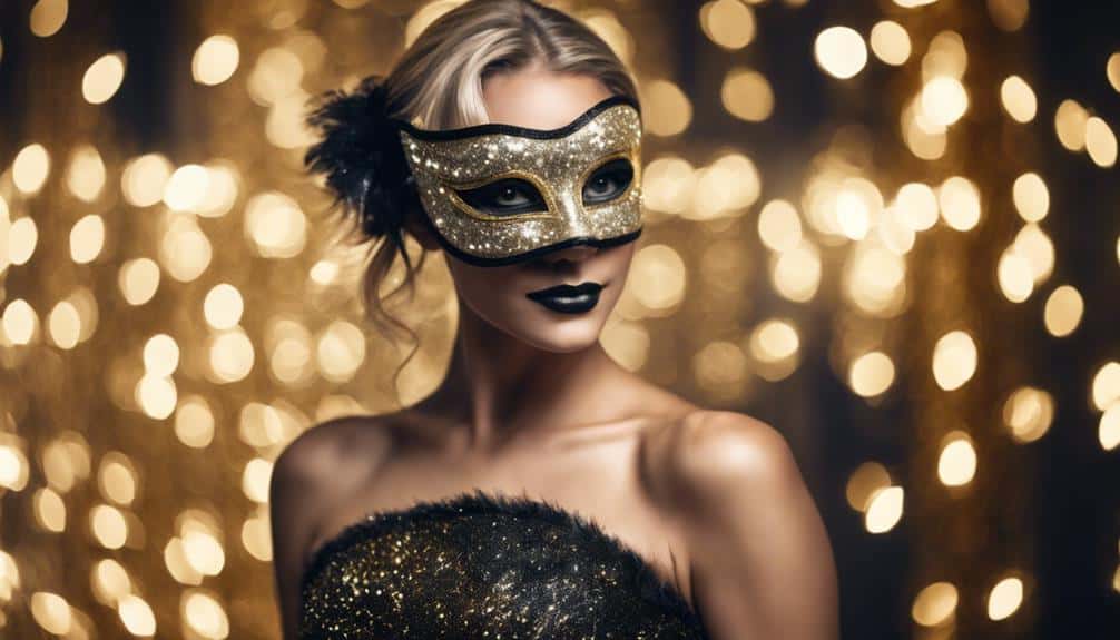 elegant last minute masquerade attire