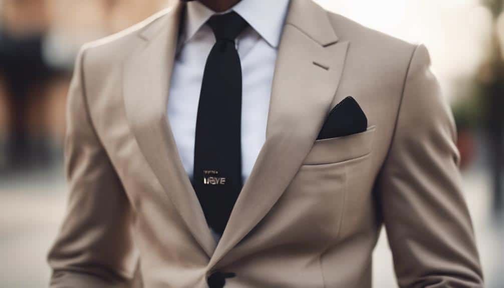 elegant matching suit ensemble