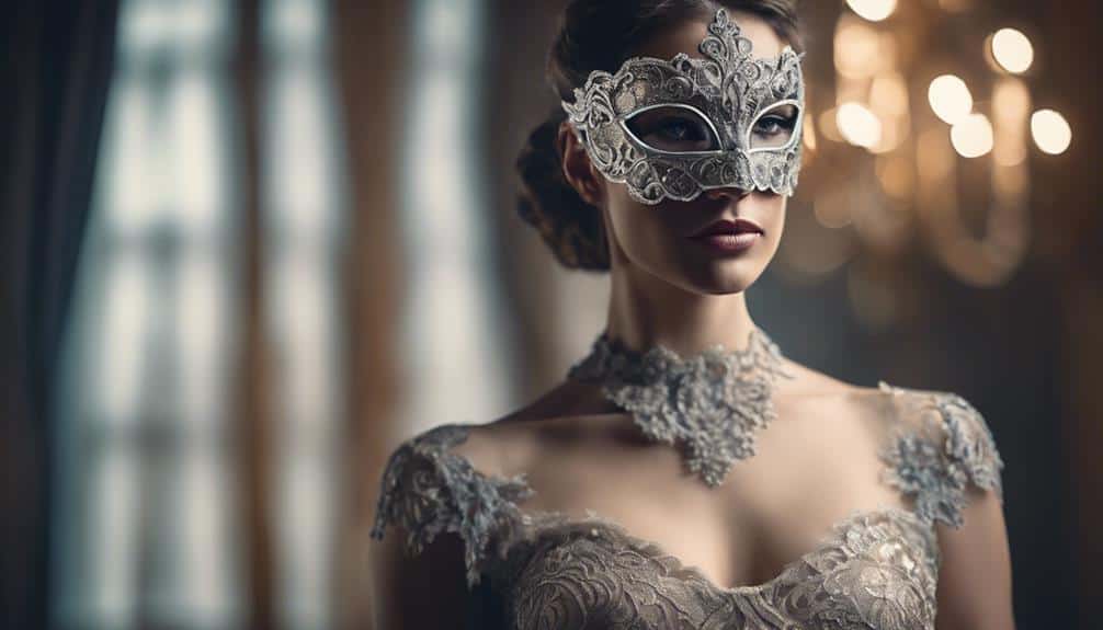 fashionable mask and dress