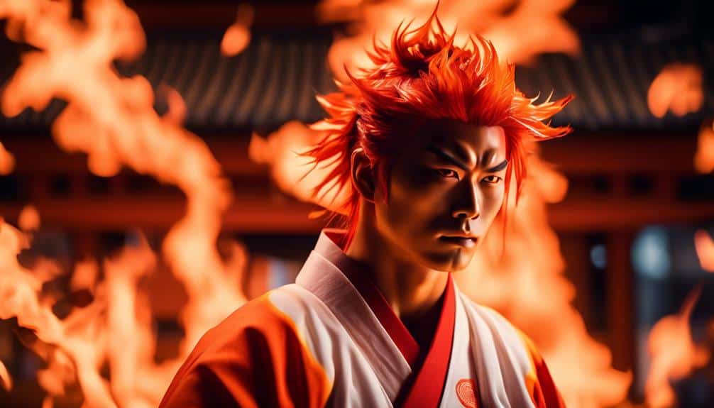 flaming outfit of kyojuro rengoku