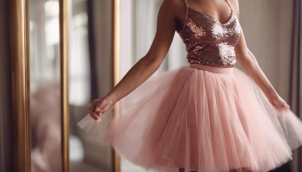 fluffy pink tulle skirt