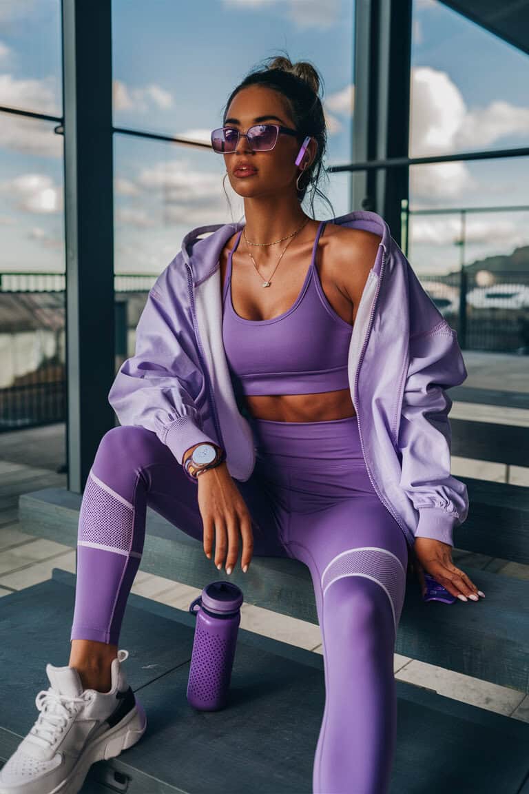 The Purple Athleisure Queen