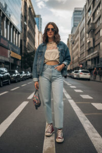 15 High-Waisted Mom Jeans Outfit Ideas That'll Make You Say "Yes, Mama
