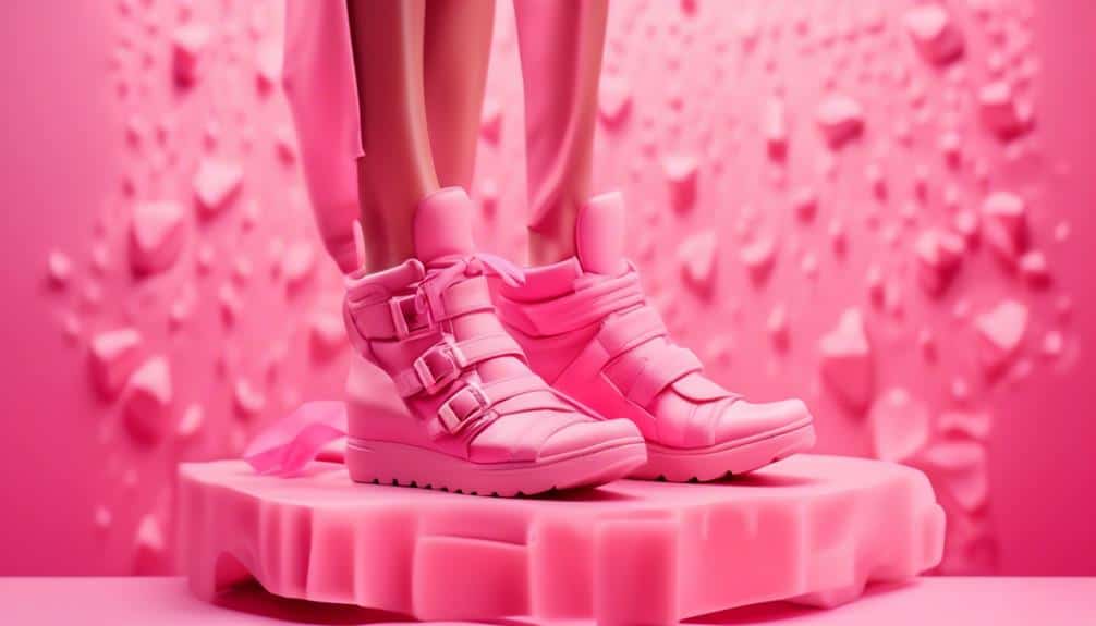 love for pink shoes