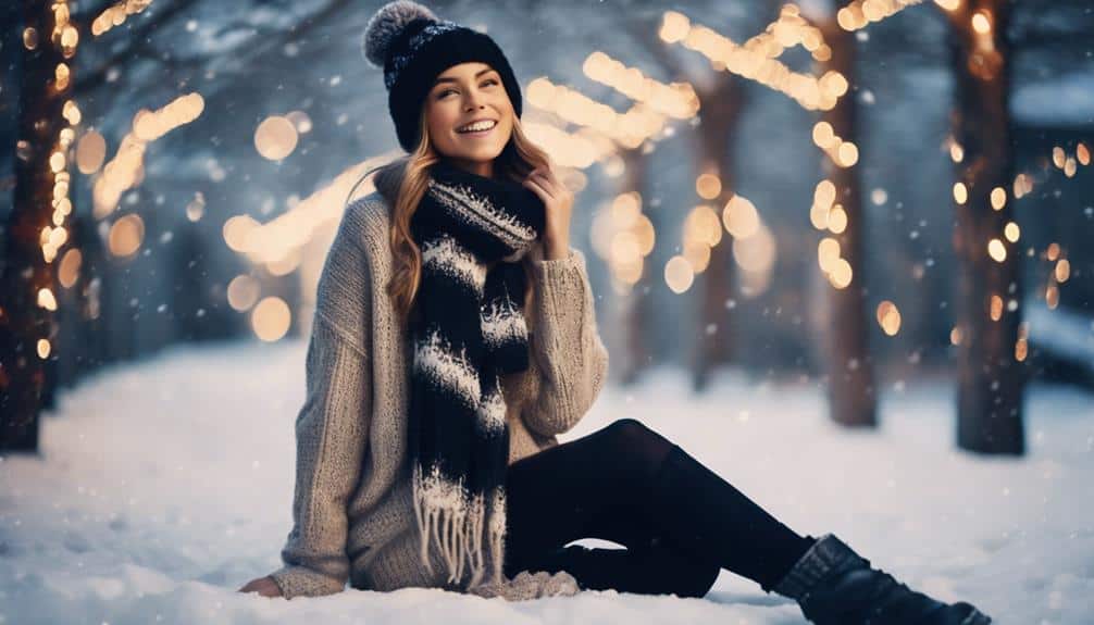magical snowfall cozy knitwear