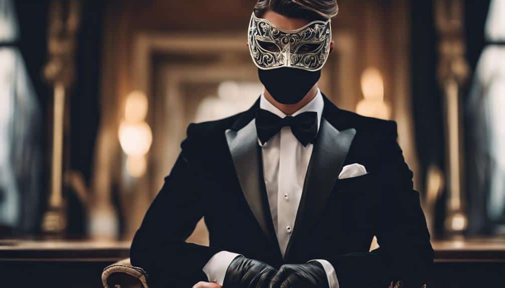 masculine masquerade outfit inspiration