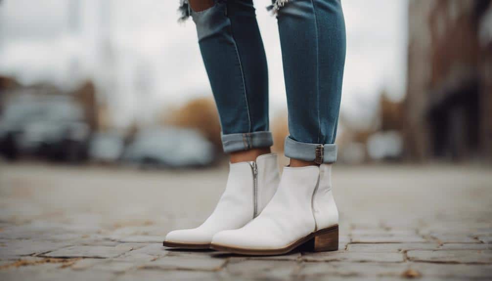 pairing white boots smartly