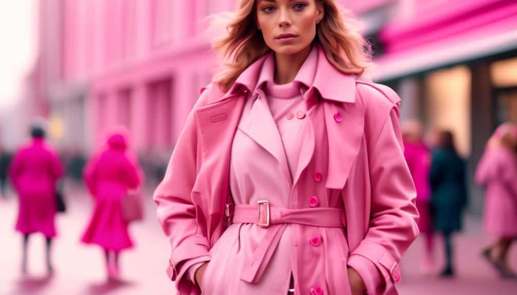 pink layered clothing style