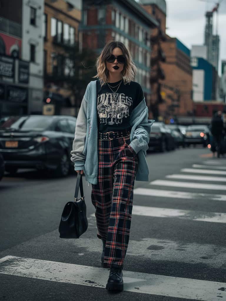 plaid pants are a grunge staple and they re surpri