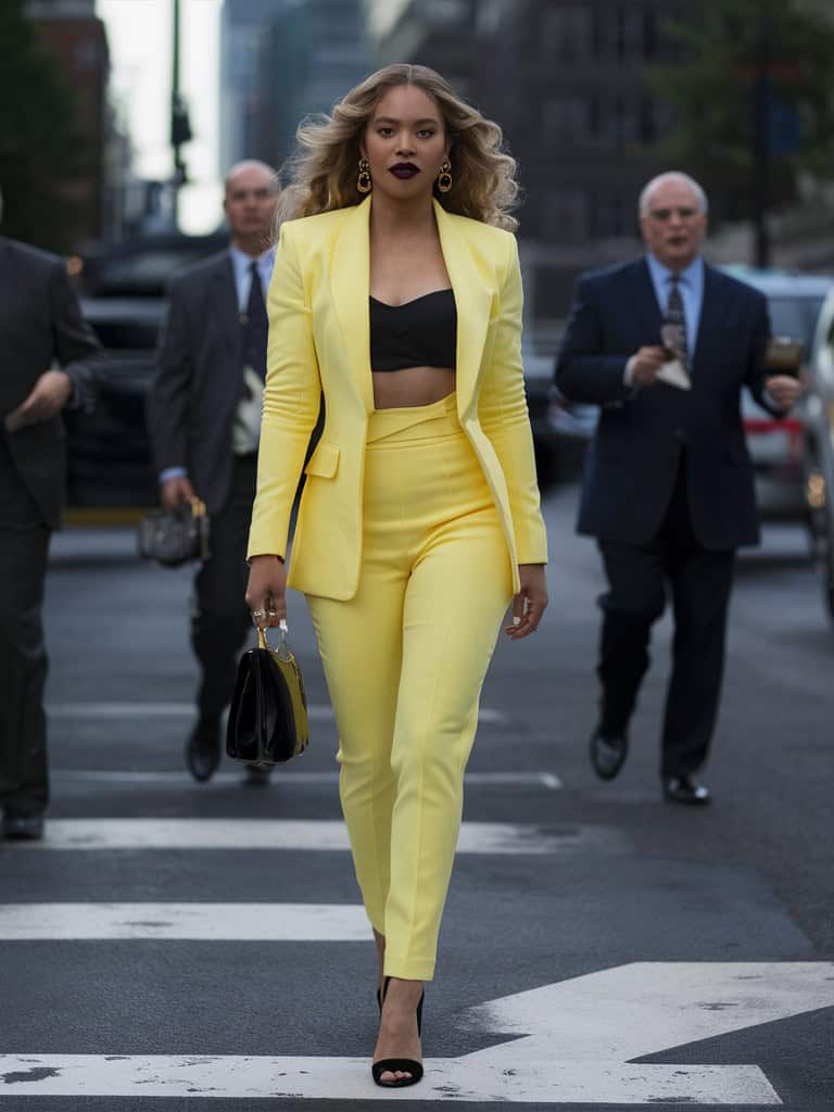 The "Formation" Black and Yellow Power Suit