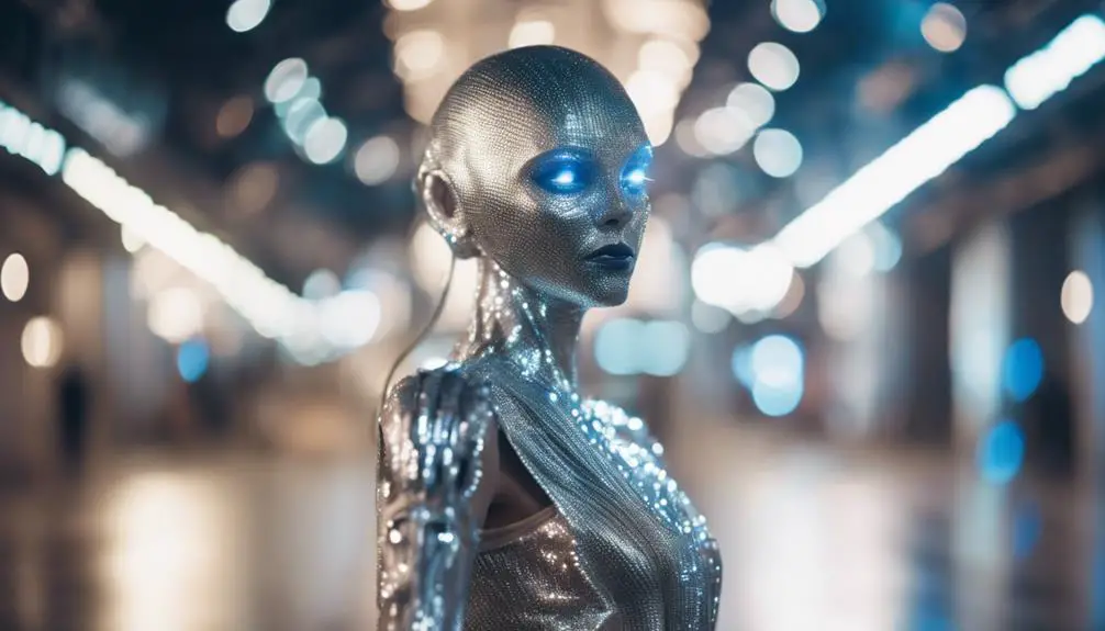 shiny alien space suit