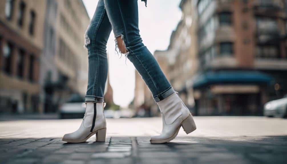 street style with white boots
