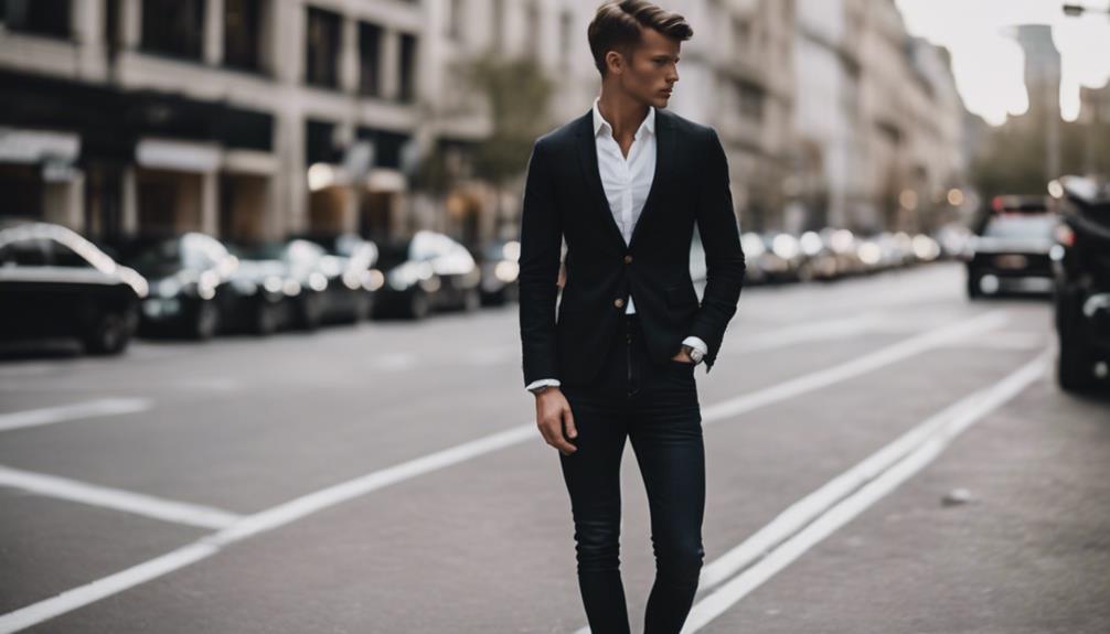 tailored blazer exudes sophistication