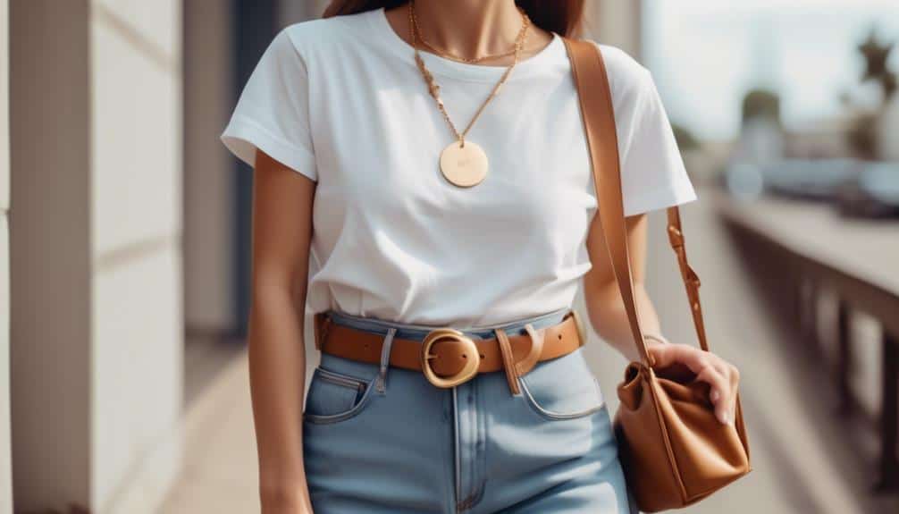 timeless white t shirt outfit