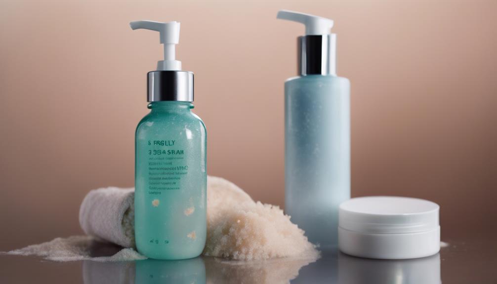 variety of exfoliating products