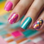 vibrant summer nail art