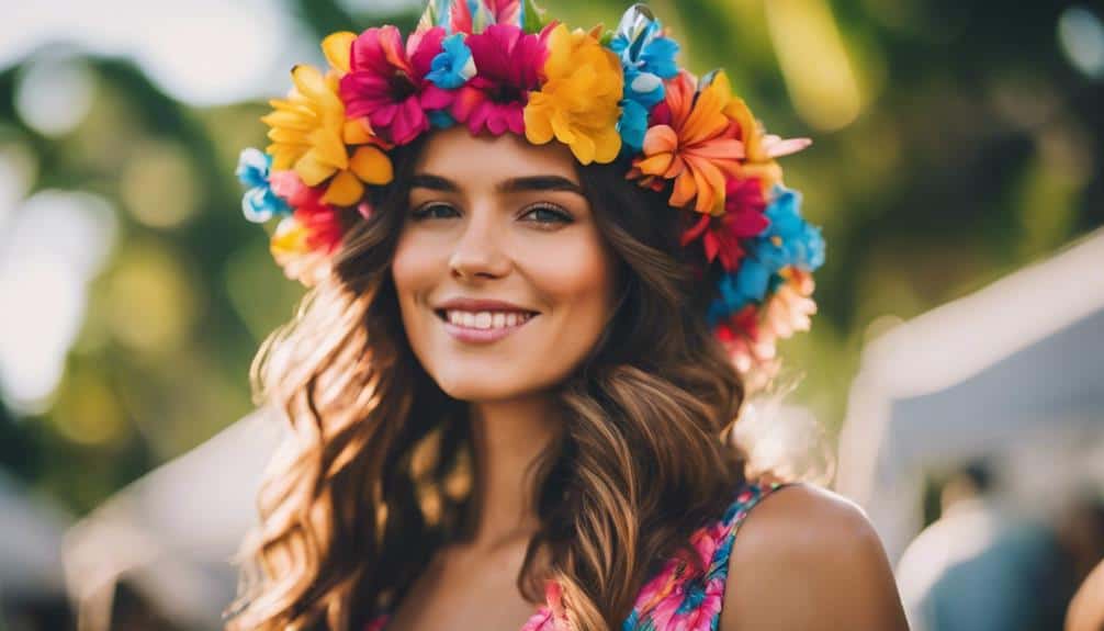 vibrant tropical flower fashion