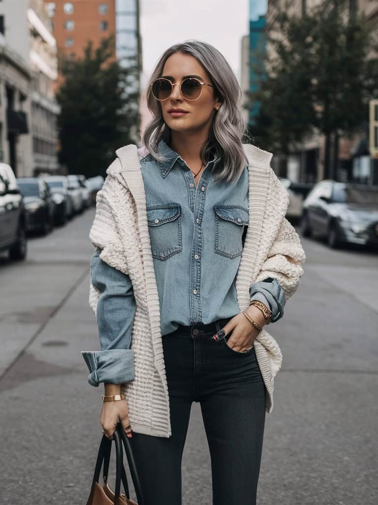 Layered Under a Sweater