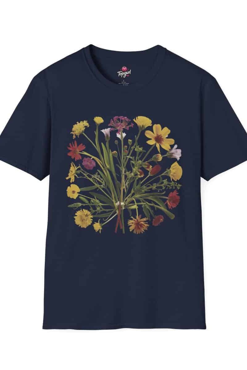 model wearing wildflower t shirt