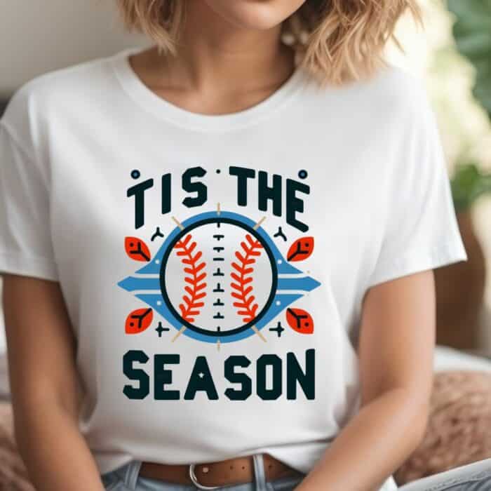 tis the season baseball t shirt