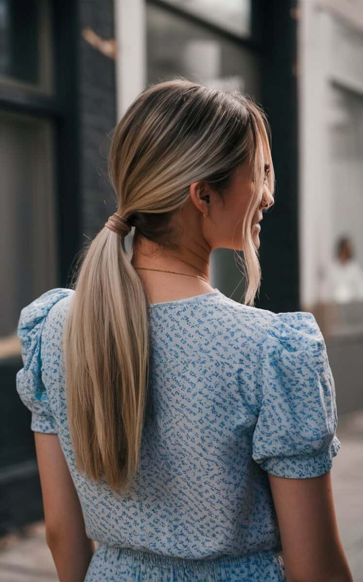 Sleek Low Ponytail