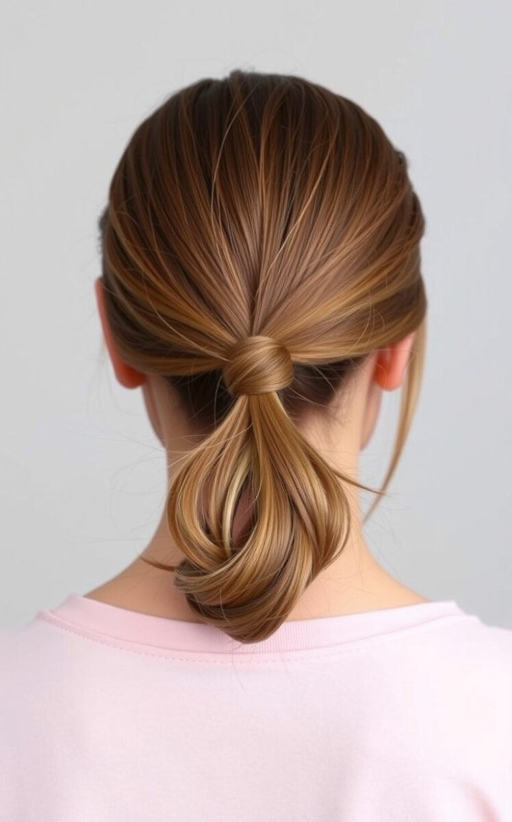 15 Cute and Easy Hairstyles for Busy Moms 3 Sleek Low Ponytail