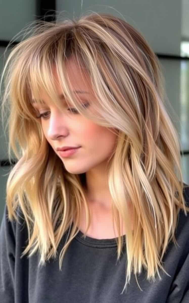 The Messy Mid-Length Shag