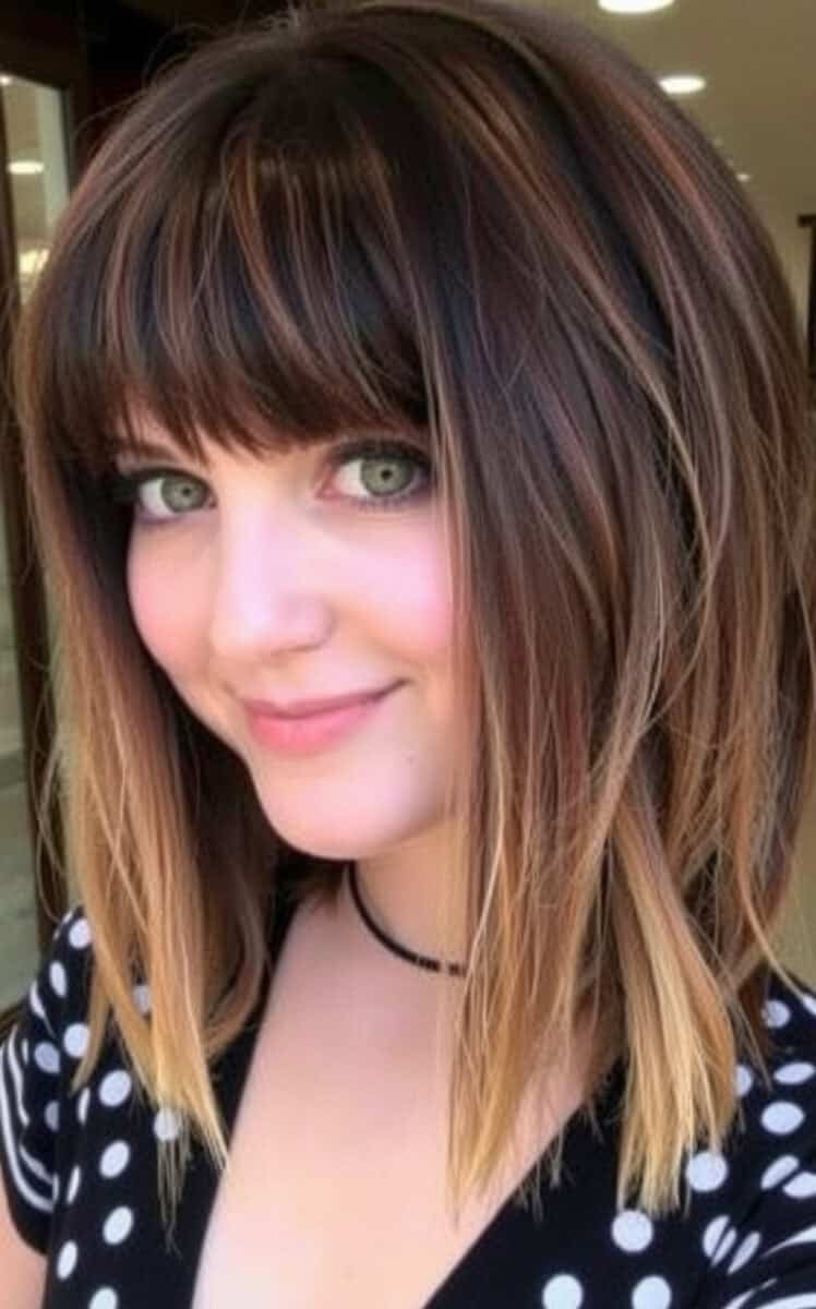 The Textured Bangs Shag