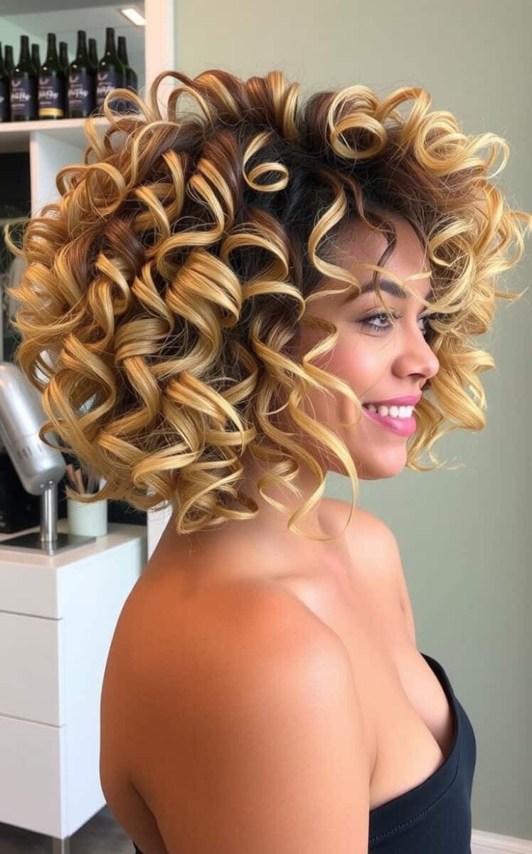 The Voluminous Curly Shag