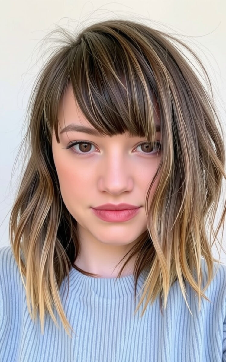 Piece-y French Girl Bangs