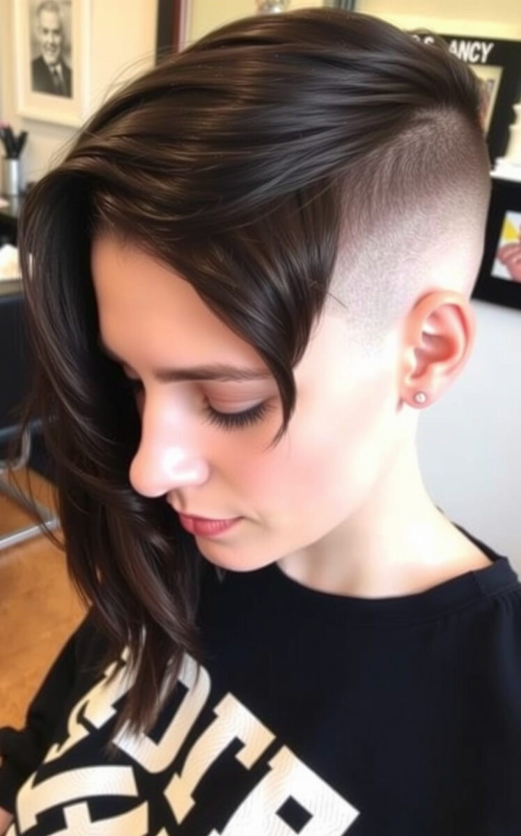 The Side-Shaved Bob